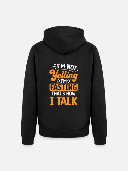 Intermittent fasting Weight loss - Unisex Premium Organic Zip Hoodie - black