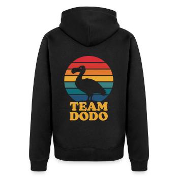 Dodo Dire Dodo Oiseau Drôle Dodo Cadeau - Veste à capuche bio Premium Unisexe - noir - Dos - Nico (187cm)