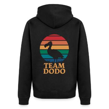 Dodo Dire Dodo Oiseau Drôle Dodo Cadeau - Veste à capuche bio Premium Unisexe - noir - Dos - Nico (187cm)