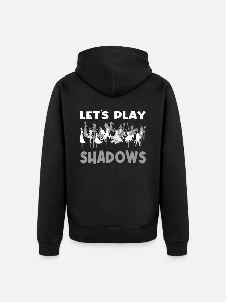 Handschattenpuppenspiel Puppen - Unisex Premium Bio Zip Hoodie - Schwarz