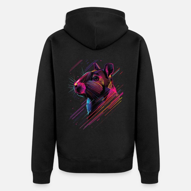 Agouti - Veste à capuche bio Premium Unisexe - noir