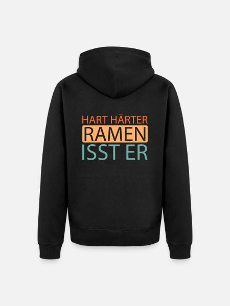 Ramen - Unisex Premium Bio Zip Hoodie - Schwarz