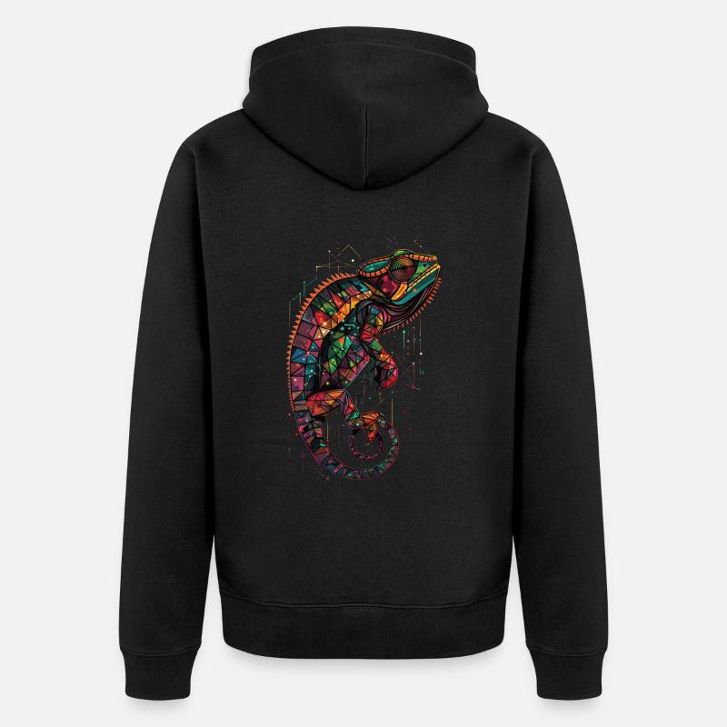 Caméléon - Veste à capuche bio Premium Unisexe - noir