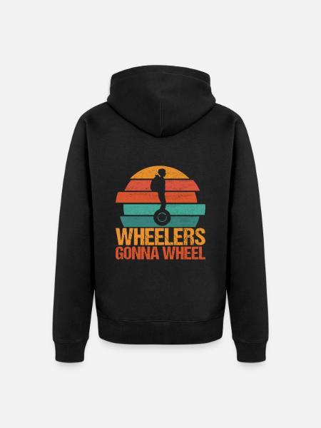 EUC Monowheel - Unisex Premium Organic Zip Hoodie - black