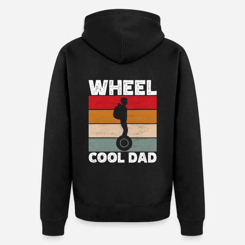 EUC Monowheel - Unisex Premium Bio Zip Hoodie - Schwarz