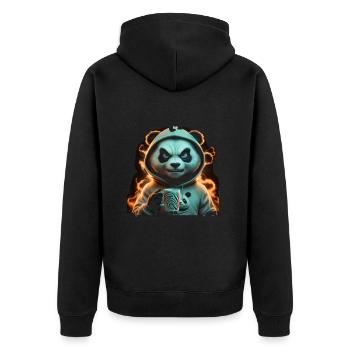 Panda Tshirt Drôle Drôle Humour Sarcasme Bureau - Veste à capuche bio Premium Unisexe - noir - Dos - Nico (187cm)