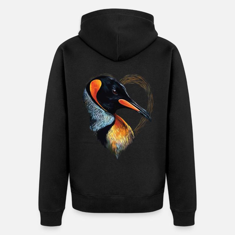 Pingouin - Veste à capuche bio Premium Unisexe - noir