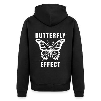 Techno Gift Rave Festival Party Music Tekk EDM - Unisex Premium Organic Zip Hoodie - black - Back - Nico (187cm)