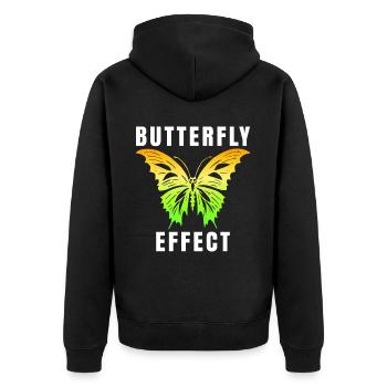 Techno Gift Rave Festival Party Music Tekk EDM - Unisex Premium Organic Zip Hoodie - black - Back - Nico (187cm)