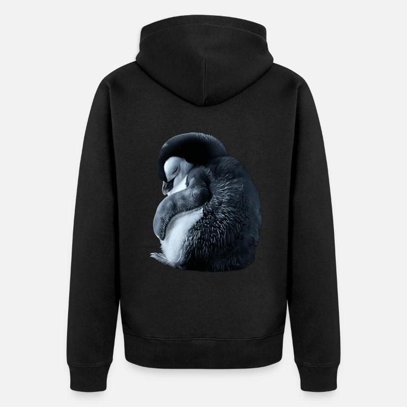 Pingouin - Veste à capuche bio Premium Unisexe - noir
