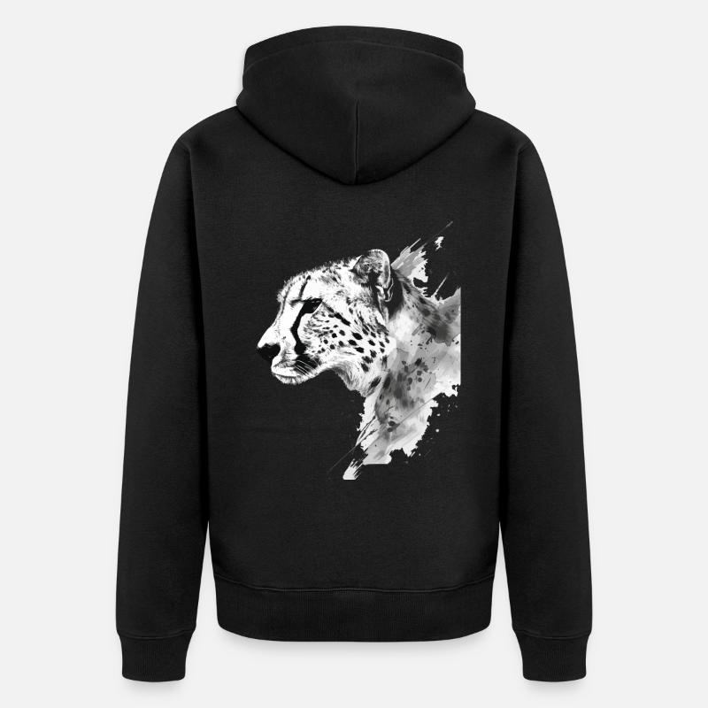 Guépard - Veste à capuche bio Premium Unisexe - noir