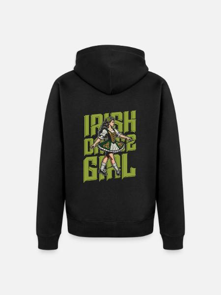 Irish Dance Irischer Tanz - Unisex Premium Bio Zip Hoodie - Schwarz