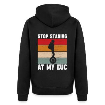 EUC Monoroue - Veste à capuche bio Premium Unisexe - noir - Dos - Nico (187cm)