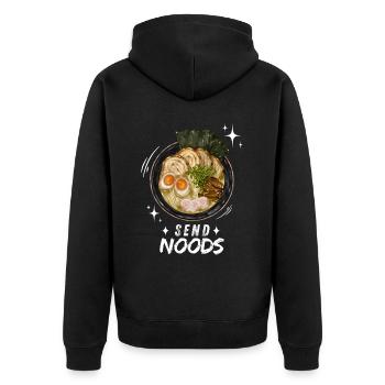 Nouilles Ramen Nouilles Chibi Asia Soupe de nouilles Anime - Veste à capuche bio Premium Unisexe - noir - Dos - Nico (187cm)