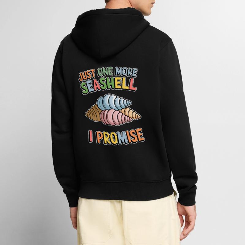 Seashells Beach Shells Shell Collector Gift Unisex Premium Organic Zip Hoodie