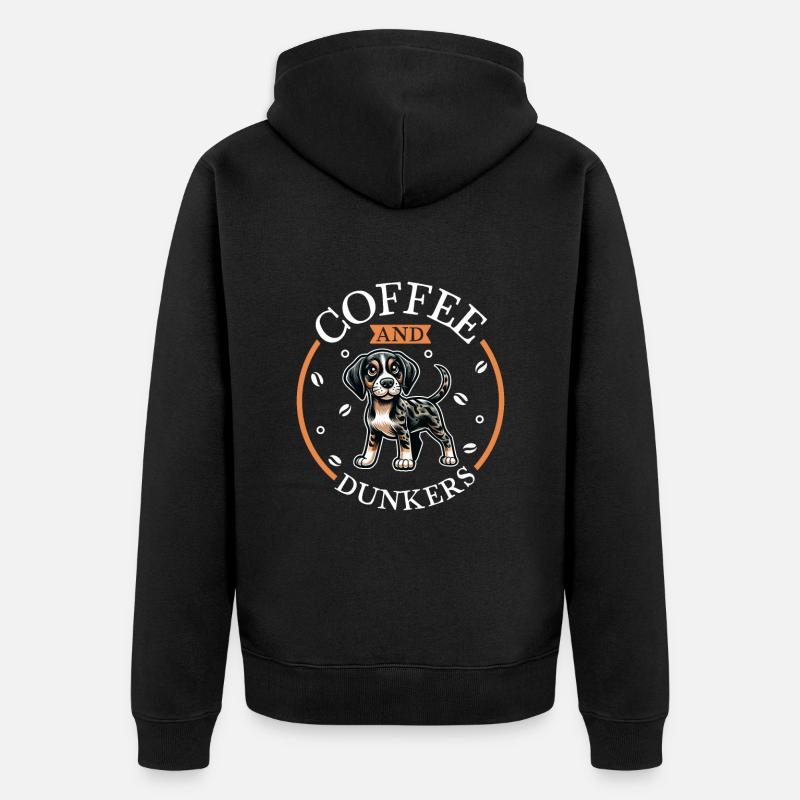 Café et Dunker - Veste à capuche bio Premium Unisexe - noir