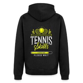 Drôle de joueur de tennis Raquette Tennis - Veste à capuche bio Premium Unisexe - noir - Dos - Nico (187cm)
