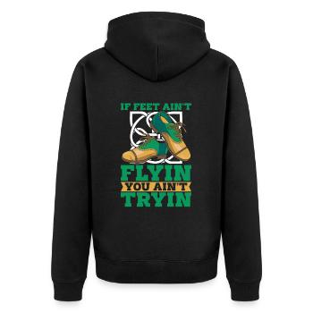Danse Irlandaise Irischer Tanz - Veste à capuche bio Premium Unisexe - noir - Dos - Nico (187cm)