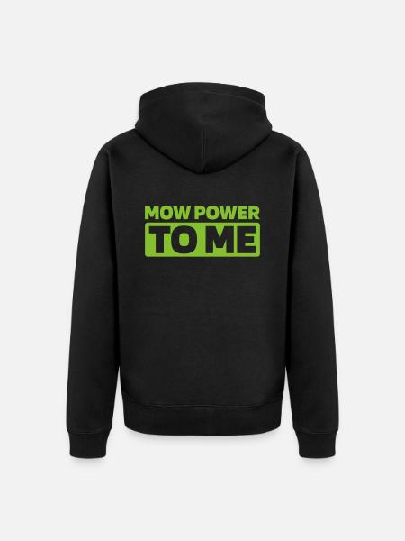 Rasenmäher Mähen - Unisex Premium Bio Zip Hoodie - Schwarz