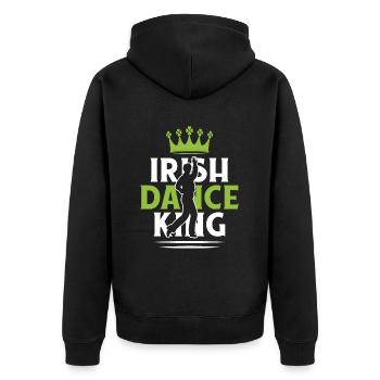 Danse Irlandaise Irischer Tanz - Veste à capuche bio Premium Unisexe - noir - Dos - Nico (187cm)