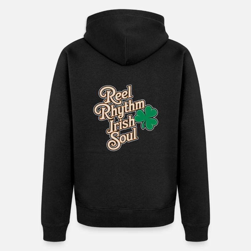 Danse Irlandaise Irischer Tanz - Veste à capuche bio Premium Unisexe - noir