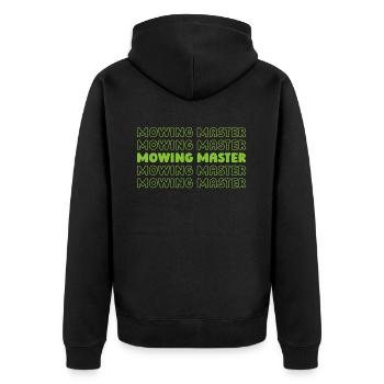 Lawn mower mowing - Unisex Premium Organic Zip Hoodie - black - Back - Nico (187cm)
