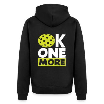 OK, encore un pickleball - Veste à capuche bio Premium Unisexe - noir - Dos - Nico (187cm)