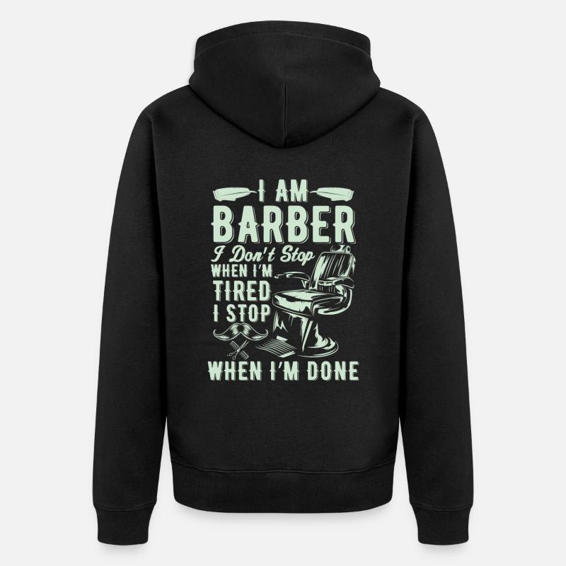 Coiffeur Cutter - Veste à capuche bio Premium Unisexe - noir