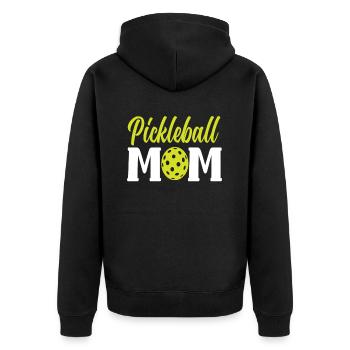Maman de pickleball - Veste à capuche bio Premium Unisexe - noir - Dos - Nico (187cm)