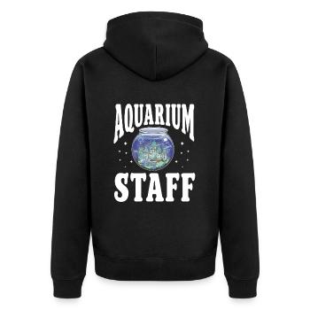 Aquariophile d’aquarium d’aquarium - Veste à capuche bio Premium Unisexe - noir - Dos - Nico (187cm)