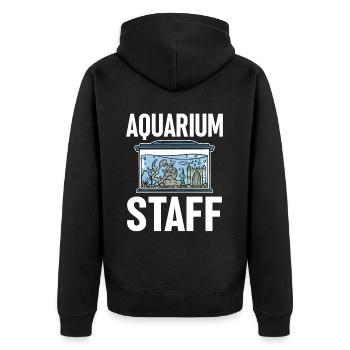 Aquariophile d’aquarium d’aquarium - Veste à capuche bio Premium Unisexe - noir - Dos - Nico (187cm)
