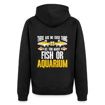 Aquariophile d’aquarium d’aquarium - Veste à capuche bio Premium Unisexe - noir - Dos - Nico (187cm)