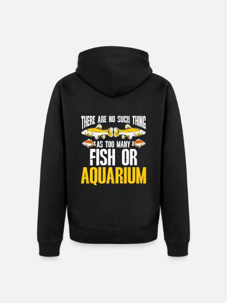 Aquariophile d’aquarium d’aquarium - Veste à capuche bio Premium Unisexe - noir