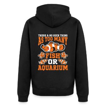 Aquariophile d’aquarium d’aquarium - Veste à capuche bio Premium Unisexe - noir - Dos - Nico (187cm)
