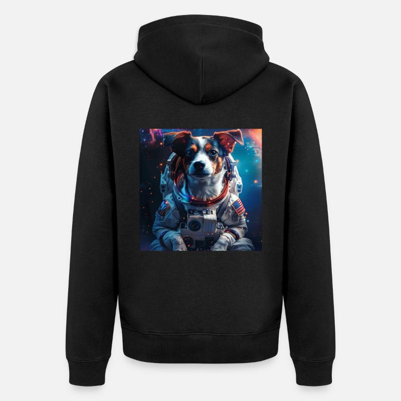 Chien - Veste à capuche bio Premium Unisexe - noir