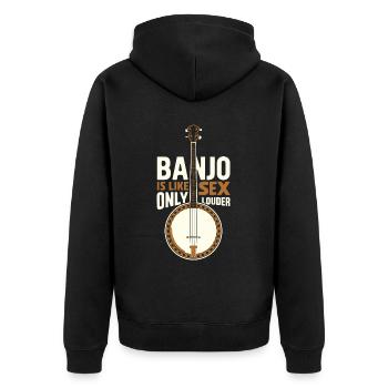 Banjo - Veste à capuche bio Premium Unisexe - noir - Dos - Nico (187cm)