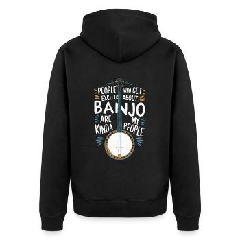 Banjo - Veste à capuche bio Premium Unisexe - noir - Dos - Nico (187cm)
