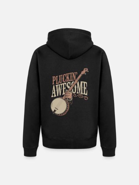 Banjo - Unisex Premium Organic Zip Hoodie - black