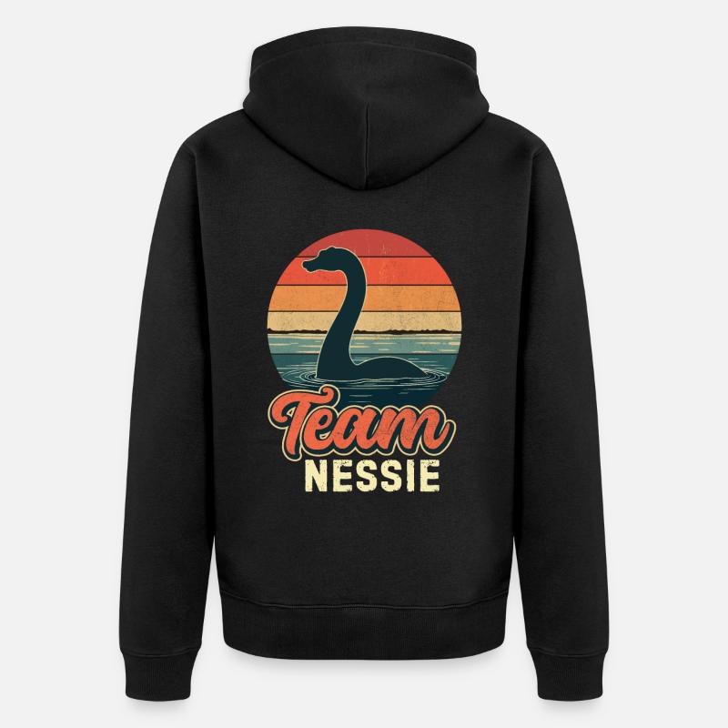 L’équipe Nessie - Veste à capuche bio Premium Unisexe - noir
