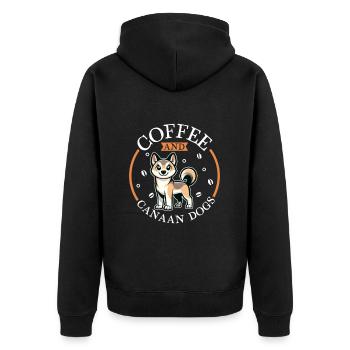 Café et chien de Canaan - Veste à capuche bio Premium Unisexe - noir - Dos - Nico (187cm)