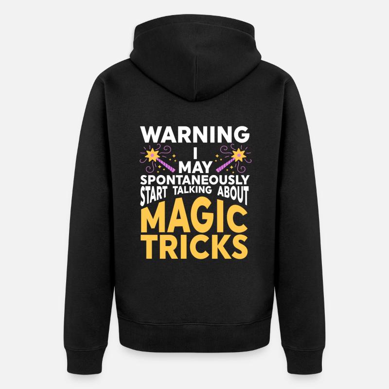 Magie magicienne drôle - Veste à capuche bio Premium Unisexe - noir