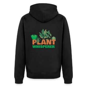 Plante Whisperer Plants Plante en pot - Veste à capuche bio Premium Unisexe - noir - Dos - Nico (187cm)