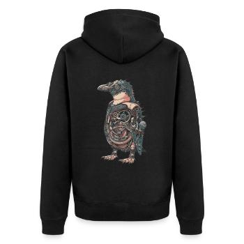Steam Punk Art Funky Steampunk - Veste à capuche bio Premium Unisexe - noir - Dos - Nico (187cm)