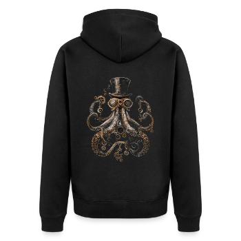 Steam Punk Art Funky Steampunk - Veste à capuche bio Premium Unisexe - noir - Dos - Nico (187cm)