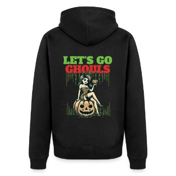 Lets Go Ghouls Drôle Halloween Fille - Veste à capuche bio Premium Unisexe - noir - Dos - Nico (187cm)