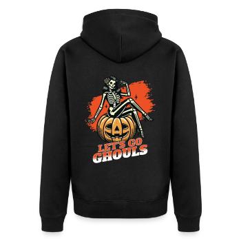 Lets Go Ghouls Drôle Halloween Fille - Veste à capuche bio Premium Unisexe - noir - Dos - Nico (187cm)