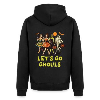 Lets Go Ghouls Drôle Halloween Fille - Veste à capuche bio Premium Unisexe - noir - Dos - Nico (187cm)
