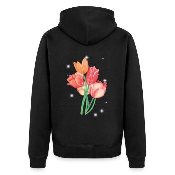 Fleurs Jardin de fleurs Jardinier Jardinier amateur - Veste à capuche bio Premium Unisexe - noir - Dos - Nico (187cm)