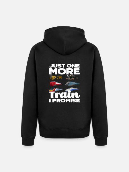 Nur Noch Ein Zug Versprochen - Unisex Premium Bio Zip Hoodie - Schwarz