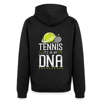 Drôle de joueur de tennis Raquette Tennis - Veste à capuche bio Premium Unisexe - noir - Dos - Nico (187cm)